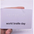 Tarjeta de regalo de NFC Braille para personas ciegas
